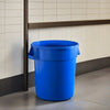 10 Gallon Blue Round Commercial Trash Can - PRO&Family