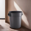 10 Gallon Gray Round Commercial Trash Can - PRO&Family