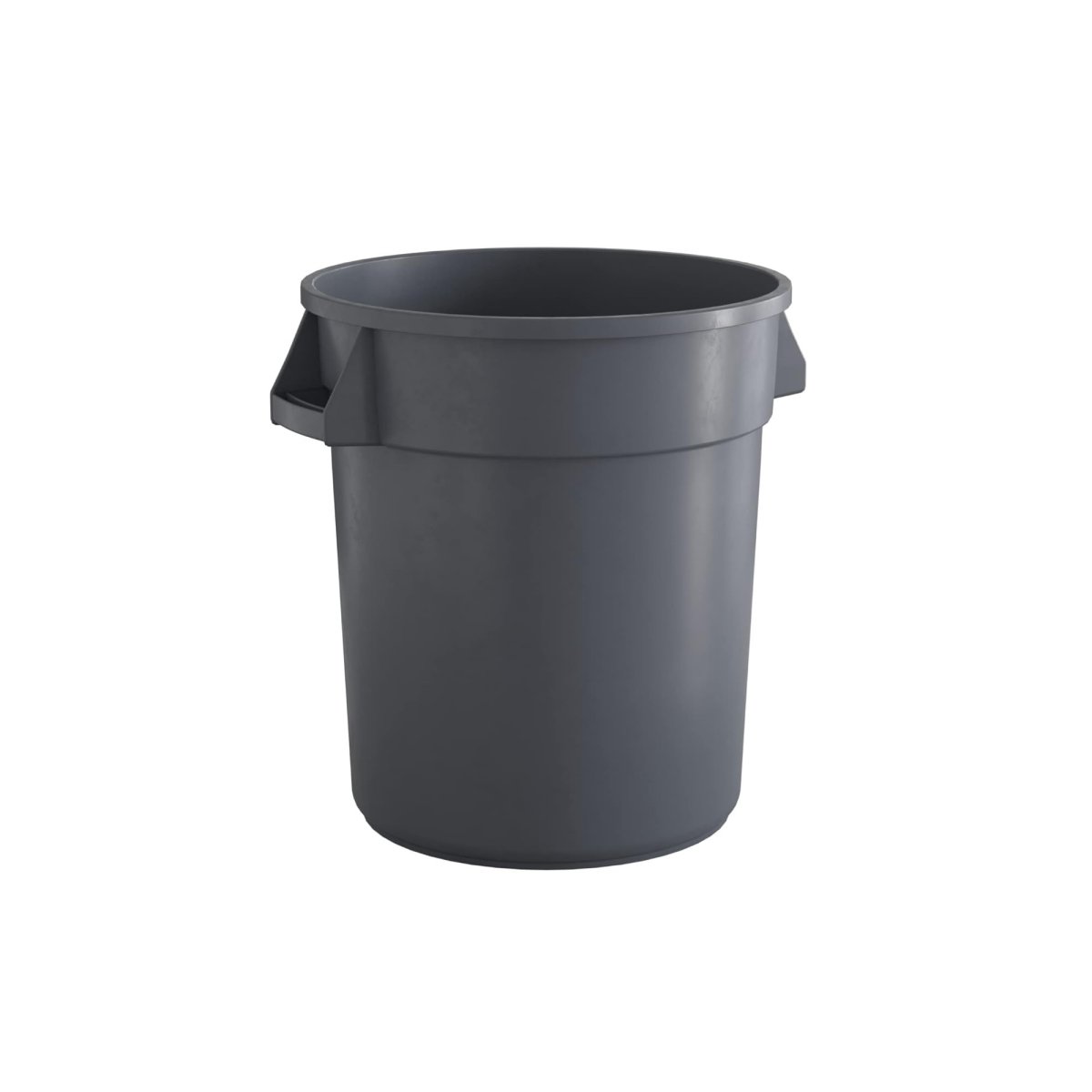 10 Gallon Gray Round Commercial Trash Can - PRO&Family