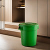 10 Gallon Green Round Commercial Trash Can With Lid - PRO&Family