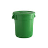 10 Gallon Green Round Commercial Trash Can With Lid - PRO&Family