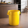 10 Gallon Yellow Round Commercial Trash Can - PRO&Family