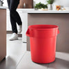 10 Pack! 10 Gallon Red Round Commercial Trash Can - PRO&Family