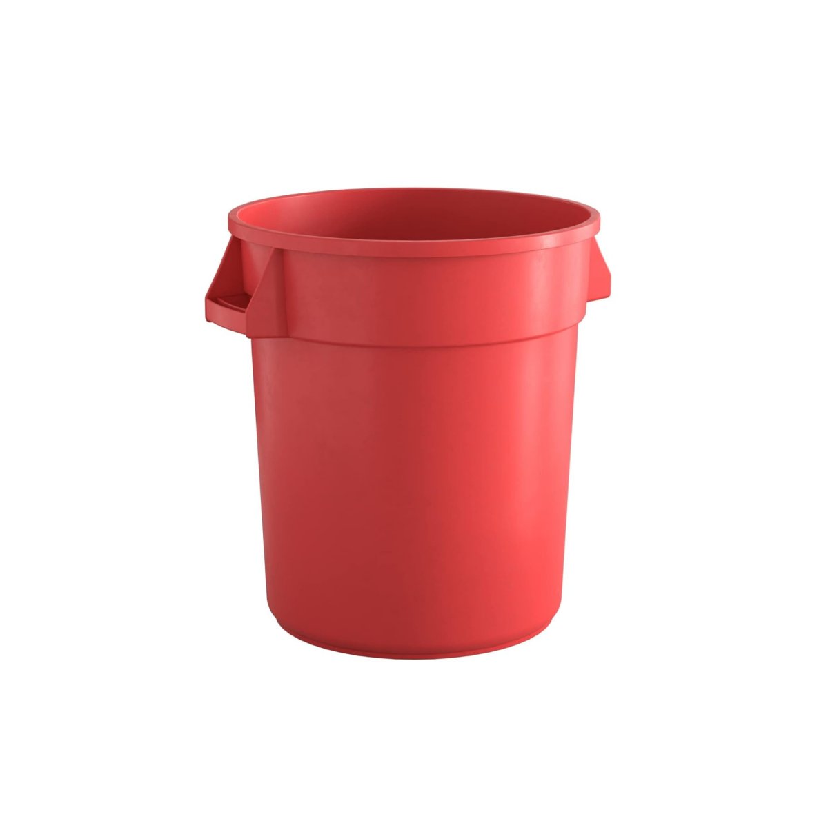 10 Pack! 10 Gallon Red Round Commercial Trash Can - PRO&Family