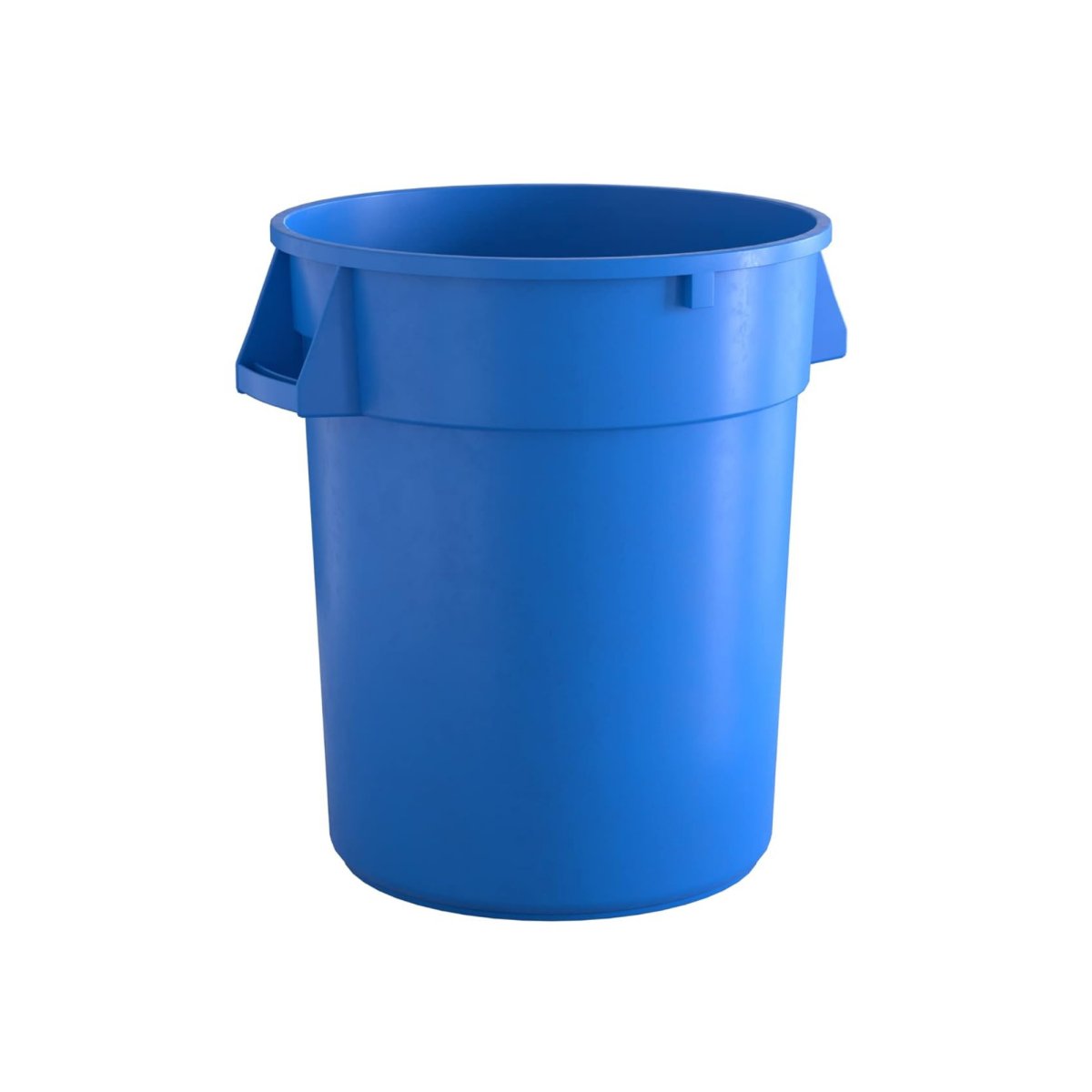 10 Pack! 32 Gallon Blue Round Commercial Trash Can - PRO&Family