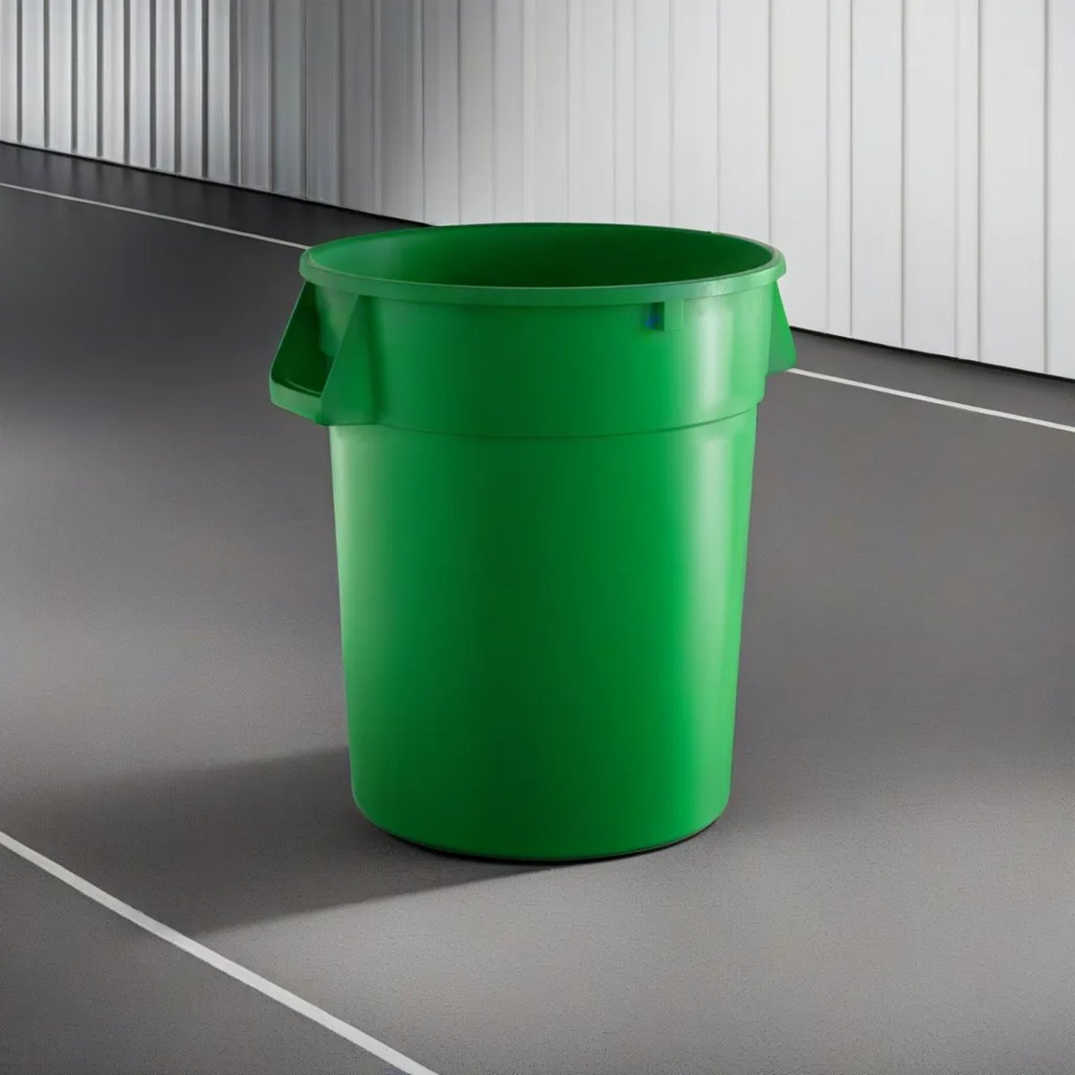 10 Pack! 32 Gallon Green Round Commercial Trash Can - PRO&Family