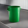 10 Pack! 32 Gallon Green Round Commercial Trash Can - PRO&Family