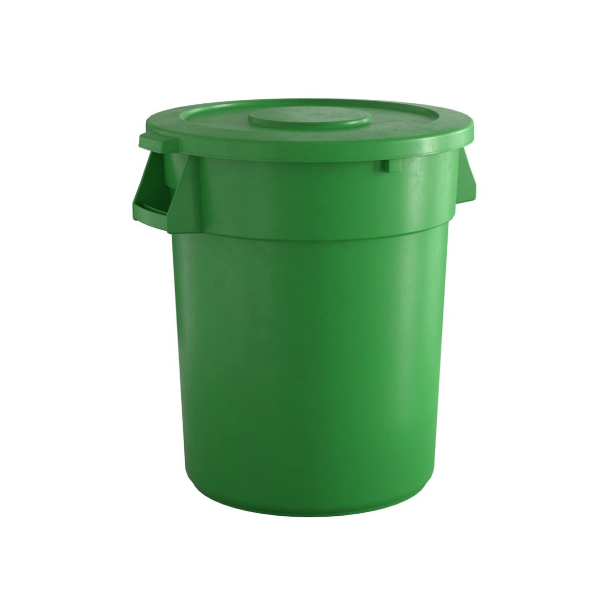 10 Pack! 32 Gallon Green Round Commercial Trash Can With Lid - PRO&Family