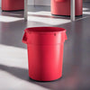 10 Pack! 32 Gallon Red Round Commercial Trash Can - PRO&Family