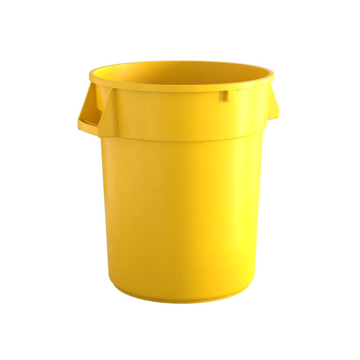 10 Pack! 32 Gallon Yellow Round Commercial Trash Can - PRO&Family