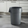 10 Pack! 44 Gallon Gray Round Commercial Trash Can - PRO&Family