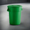 10 Pack! 44 Gallon Green Round Commercial Trash Can With Lid - PRO&Family