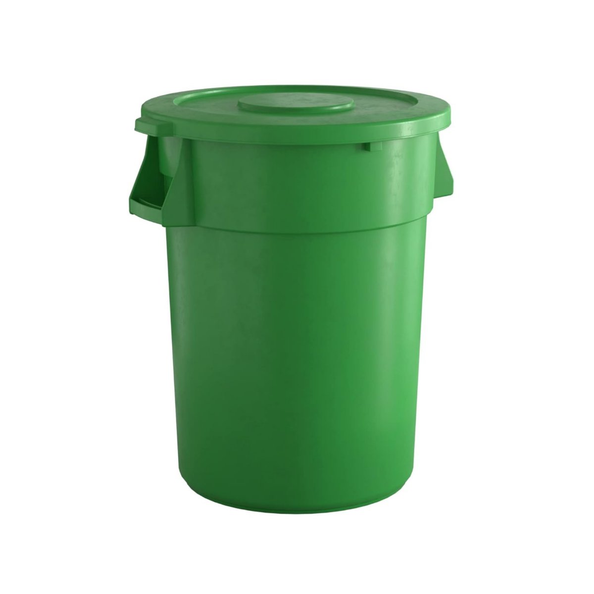 10 Pack! 44 Gallon Green Round Commercial Trash Can With Lid - PRO&Family