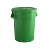 10 Pack! 44 Gallon Green Round Commercial Trash Can With Lid - PRO&Family