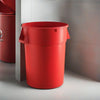 10 Pack! 44 Gallon Red Round Commercial Trash Can - PRO&Family