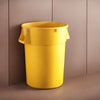 10 Pack! 44 Gallon Yellow Round Commercial Trash Can - PRO&Family