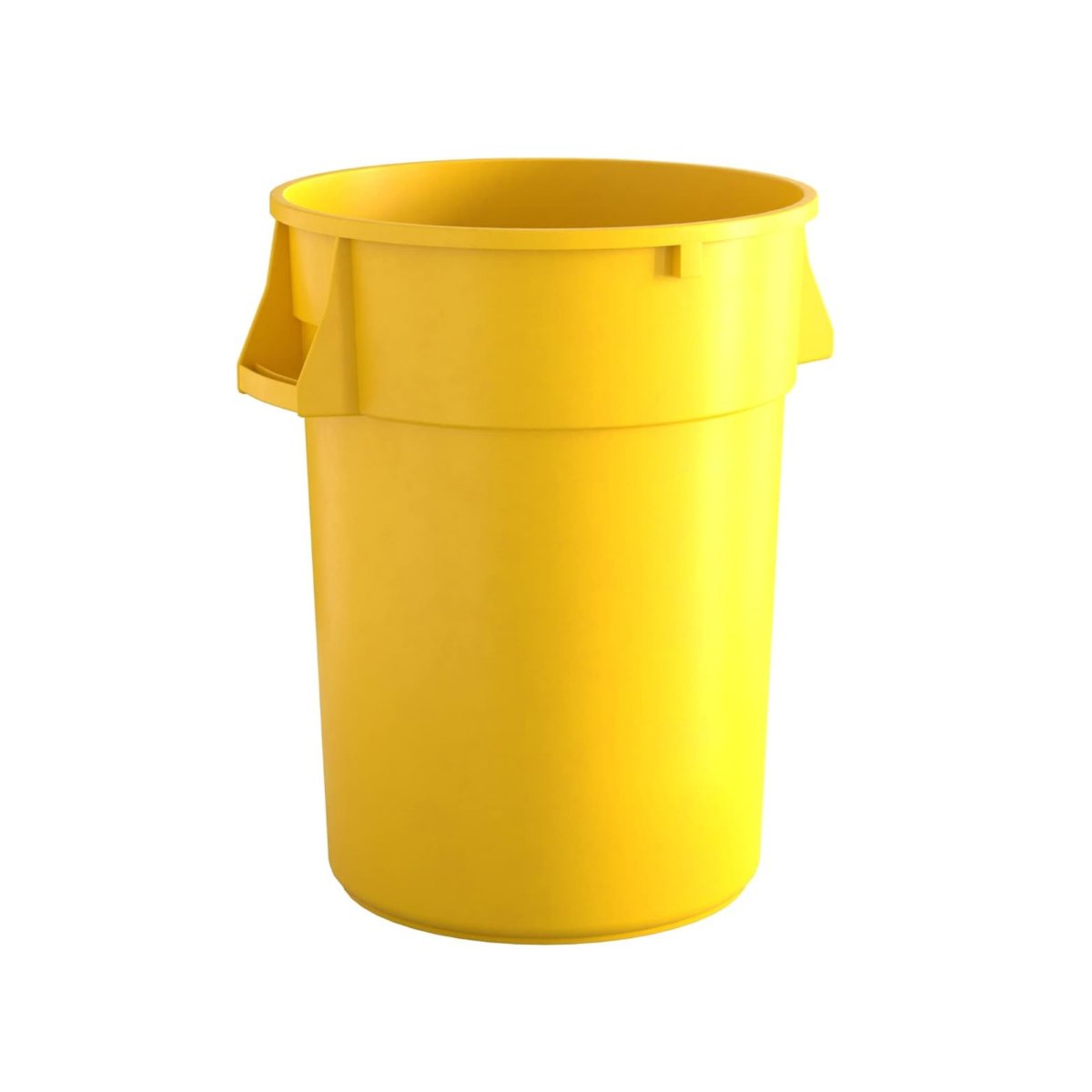 10 Pack! 44 Gallon Yellow Round Commercial Trash Can - PRO&Family