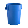 10 Pack! 55 Gallon Blue Round Commercial Trash Can - PRO&Family