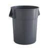 10 Pack! 55 Gallon Grey Round Commercial Trash Can - PRO&Family