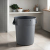 32 Gallon Gray Round Commercial Trash Can - PRO&Family