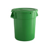 32 Gallon Green Round Commercial Trash Can With Lid - PRO&Family