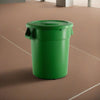 5 Pack! 32 Gallon Green Round Commercial Trash Can With Lid - PRO&Family