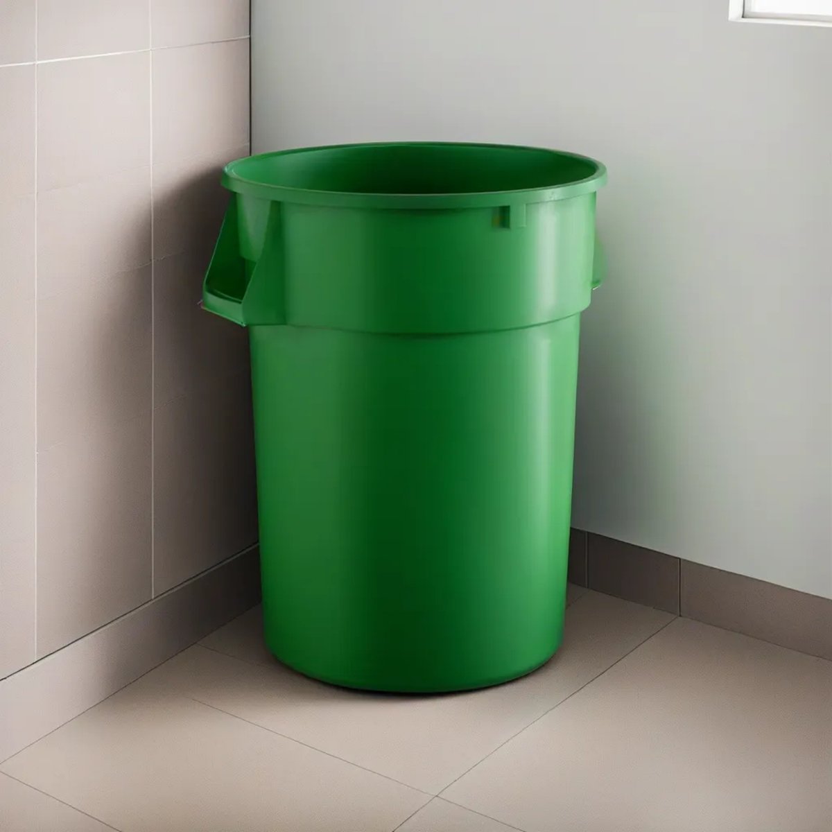 5 Pack! 44 Gallon Green Round Commercial Trash Can - PRO&Family