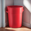 5 Pack! 55 Gallon Red Round Commercial Trash Can - PRO&Family