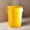 5 Pack! 55 Gallon Yellow Round Commercial Trash Can - PRO&Family