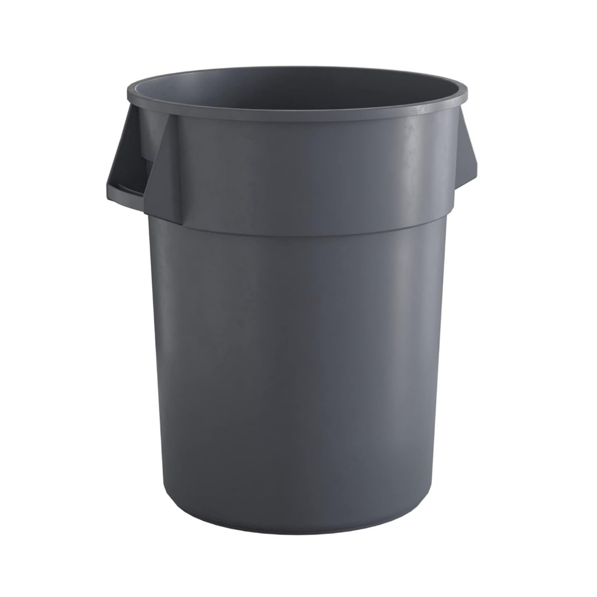 55 Gallon Grey Round Commercial Trash Can - PRO&Family